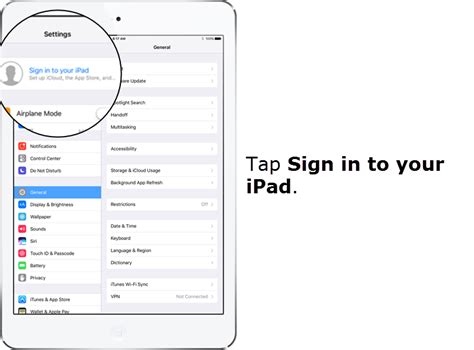 log into my ipad account.